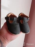 img 1 attached to HSDS Bebe Baby Oxford Shoes - PU Leather Soft Rubber Sole ❤️ Sneakers - Anti-Slip Toddler Ankle Boots - Infant Walking Shoes Moccasins - Unisex review by Matt Lewis