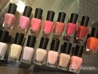 img 1 attached to 15-Piece Set Of Non-Toxic Morovan Quick-Dry Nail Polish In Trendy Pink Shades For DIY Nail Art Manicure At Home Or Salon review by David Will
