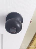 img 1 attached to KNOBWELL 1 Pack Dummy Door Knob Closet Door Knob Single Side Door Knob, Oil Rubbed Bronze Interior Door Knob Reversible For Left Or Right Handed Doors review by Brian Malith