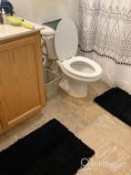 img 1 attached to Smiry Bathroom Rugs And Mats Set, 2 Piece Chenille Bath Mat Set, Machine Wash Dry, Non Slip Absorbent Shaggy Bath Rug For Bath Room, Shower And Tub (20" X 32"+16" X 24", Beige) review by Patricia Wilson