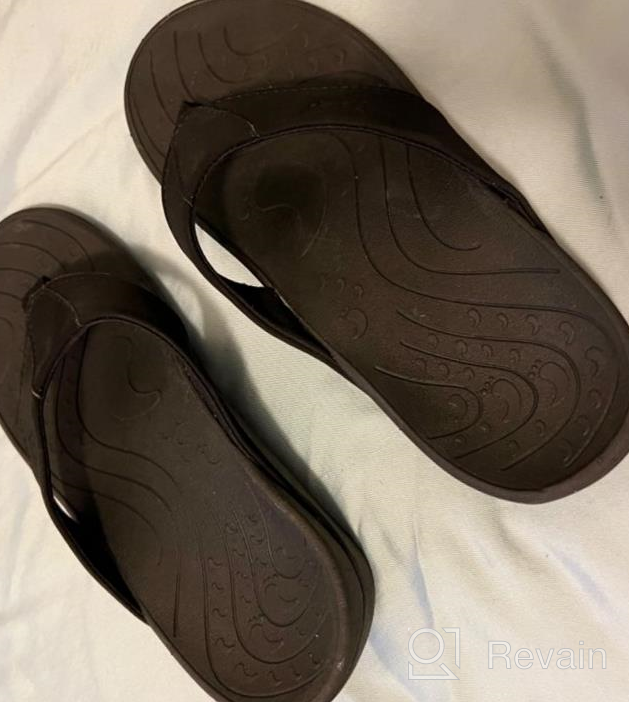 img 1 attached to Experience Comfortable Arch Support With V.Step Orthotic Flip Flops For Men And Women - Ideal For Plantar Fasciitis Relief And Orthopedic Care review by Bob Candfield