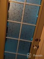 img 1 attached to Coavas Rainbow Window Film Privacy: Holographic Decorative Stained Frosted Glass Window Stickers Bathroom Prism Window Clings Removable Opaque Static Cling Non-Adhesive Door Covering 17.5 X 78.7Inch review by Tanya Smith