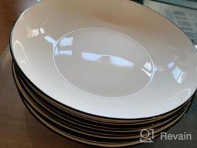 img 5 attached to Set Of 6 YOLIFE 8-Inch Porcelain Pasta Salad Plates, 20Oz Bowls For Salads, Cereal, And Soups