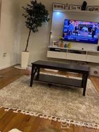 img 1 attached to Modern Chic And Functional White Coffee Table With Storage Shelf For Your Living Room review by Brian Forbis