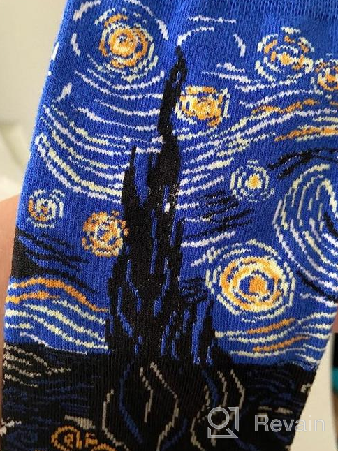 img 1 attached to Cool And Crazy Novelty Crew Dress Socks With Food Graphics And Animal Prints For Men By Bonangel Fun Socks review by Madansaireddy Aldridge