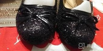 img 1 attached to Sparkle with Abaowedding Glitter Mary Jane Shoes for Kids' Special Occasions review by Ryan Richards