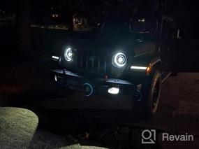 img 6 attached to 2018-2020 Jeep Wrangler JL LED Fender Light Kit With Sequential Flashing Turn Signal + Side Marker Lights (DOT) - FIERYRED JL