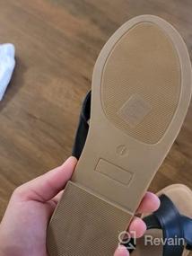 img 6 attached to Женские сандалии на плоской подошве с открытым носком, повседневные летние модные сандалии без шнуровки от LUFFYMOMO