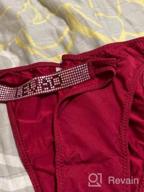 img 1 attached to Sexy Panties For Women: LEVAO Thongs With Letter Rhinestones, Low-Rise Tanga Multipack (3-6 Pack, S-XL) review by Jodi Tisdale