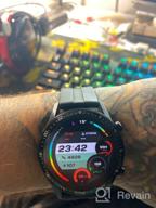 img 1 attached to HUAWEI Watch GT 2 (42mm) - AMOLED Display, 1 🕰️ Week Battery, GPS, Heart Rate Monitor, Night Black (International Model, No Warranty) review by Chong Eun Moon ᠌
