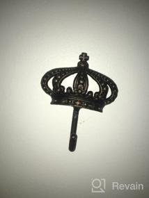 img 6 attached to Coat Hook Hat Hook Vintage Wrought Iron Wall Mounted Screws Included Wall Hook (Sheep)