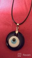 img 1 attached to Blue Evil Eye Protection Necklace and Bracelet Set: Turkish Lucky Pendant, Blue Eyes Glass, Leather Rope Chain/Stainless Steel for Women, Men, Boys, and Girls review by Jake Hillyer