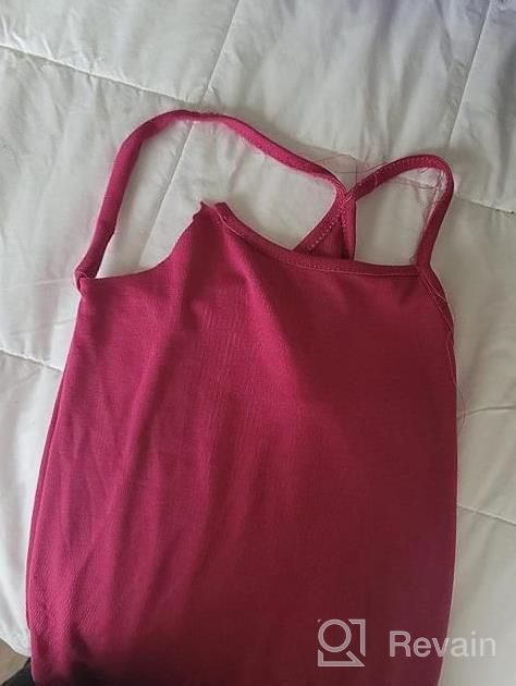 img 1 attached to Set Of 5 Spaghetti Strap Tank Tops For Girls' Ballet And Dance, Cami Undershirts, Sleeveless And Comfortable By Cooraby review by Jessica Hill