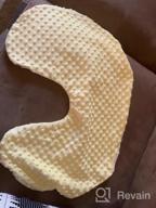 img 1 attached to 👶 Premium Minky Dot Baby Lounger Cover - Soft Removable Slipcover for Newborn Lounger - Ultra Comfortable and Safe for Babies (Yellow) review by Jake Hill