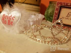 img 5 attached to All-Inclusive Bridal Shower Decorations: Kyerivs Bride To Be Set With Tiara, Veil, Sash, Badge And Garter