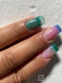 img 8 attached to Saviland Blue Series Poly Nails Gel Kit - гель для наращивания ногтей с блестками и кошачьим глазом с 7 цветами и раствором для утолщения для начинающих и профессиональных мастеров ногтевого сервиса