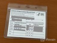 img 1 attached to Stay Organized And Protected: Waterproof Covid Vaccine Card Holder - 3 Pack review by Angela Murphy