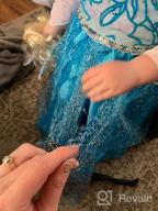 img 1 attached to ReliBeauty Kids Snow Queen Princess Costume, Blue review by Pauly Blake