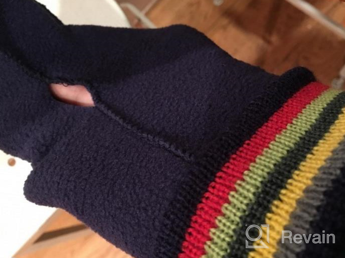 img 1 attached to 🧦 Cable Knit Fleece Lined Liners: Cozy and Stylish Girls' Clothing for Socks & Tights review by James Arellano