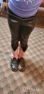 картинка 1 прикреплена к отзыву Tulucky Girls Stretchy Faux Leather Legging Teens Pants: Stylish Comfort for Young Fashionistas от Dallas Grover
