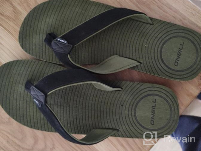 img 1 attached to 👣 Stylish and Comfortable O'NEILL Men's Flip Flop Sandals for Perfect Summer vibes review by Gent Dobson