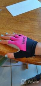 img 5 attached to Protect Your Palms With FREETOO Gym Gloves Featuring Non-Slip Silicone And SBR Padding For Women'S Fitness, Cycling And Training