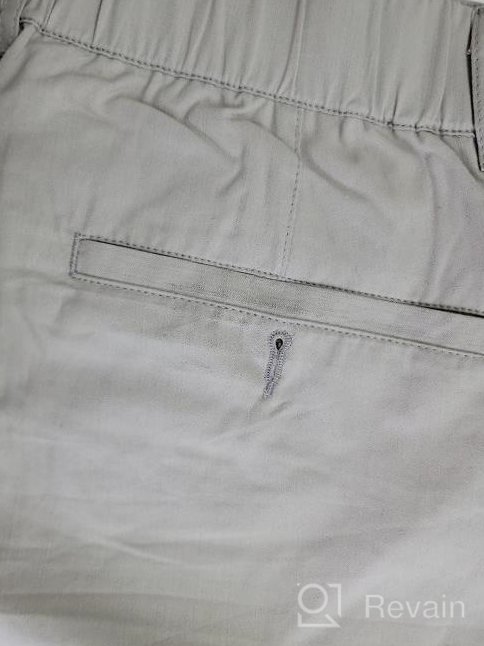img 1 attached to Janmid Men'S Slim-Fit Chino Shorts With Elastic Waist & Pockets | Flat Front Design review by Kanwar Mix