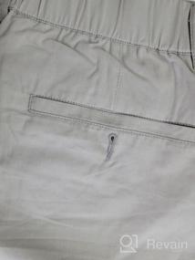 img 8 attached to Janmid Men'S Slim-Fit Chino Shorts With Elastic Waist & Pockets | Flat Front Design