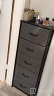 img 1 attached to Maximize Storage Space With Sorbus Fabric Dresser - Chest Of 5 Drawers, Stylish Clothing Organizer For Bedroom And Living Room With Steel Frame And Wood Handles review by Bohyun Rossetti
