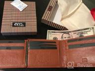img 1 attached to Cognac Leather BiFold Wallet with Window 09 review by Albert Gaines