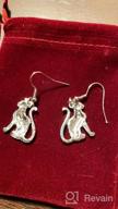 img 1 attached to 🐱 BONSNY Cute Enamel Dangle Anime Cat Earrings: Must-Have Jewelry for Women, Teens, and Girls - Novelty Pets Funny Charms review by James Rogers