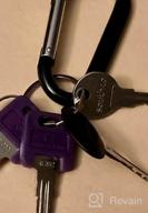 img 1 attached to Conveniently Organize Your Keys: 6-Piece Set Of Large 3 Inch Black Aluminum Carabiner Clips With Keyring Hook review by Julio Fernandez