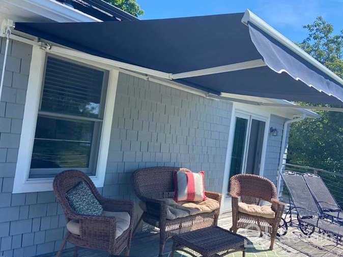 img 1 attached to Enjoy Versatile Shade With The Diensweek Patio Retractable Awning-Commercial Grade Quality & Fully Assembled! review by Corey Nyuon