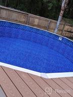 img 1 attached to Upgrade Your Above-Ground Pool With Smartline Swirl Bottom Liner - 18Ft Round Overlap Style, 20 Gauge Virgin Vinyl, Designed For Steel Walls, 48-52 Inch Height review by John Naidu