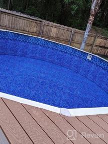 img 5 attached to Upgrade Your Above-Ground Pool With Smartline Swirl Bottom Liner - 18Ft Round Overlap Style, 20 Gauge Virgin Vinyl, Designed For Steel Walls, 48-52 Inch Height