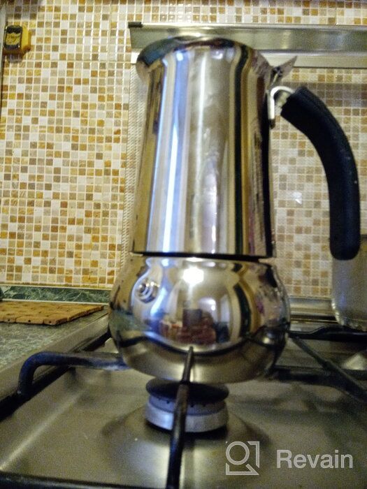 img 1 attached to Bialetti Kitty Stainless Steel Espresso Coffee Maker, 6 Cup Capacity review by Aashiva Pal ᠌