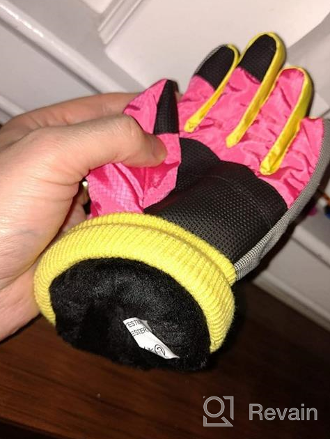 img 1 attached to Optimized Search: Azarxis Winter Warm Gloves for Kids - 🧤 Windproof & Thermal Cold Weather Gloves, Ideal for Boys & Girls review by Ken Perry