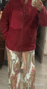 img 8 attached to Теплое зимнее пальто из шерпа: Kisscynest Женская флисовая куртка на молнии с воротником-стойкой и пушистой текстурой