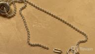 картинка 1 прикреплена к отзыву Набор ожерелья с серебряными бусинами Verona Jewelers из 925 стерлингового серебра: коллекция итальянских колец-цепей шариков диаметром 1,5 мм и 2 мм, высококачественное ожерелье из серебра, стильные серебряные ожерелья на шарике для женщин и мужчин, коллекция итальянских бус для ожерелья, массивное ожерелье цепочки с пластиной для армии. от Cornelius Reeves