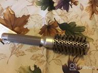 img 1 attached to Round Brush SUPRENT Round Brush With Natural Boar Bristles,Nano Thermic Ceramic Coating & Ionic Roller Hairbrush For Blow Drying, Curling&Straightening, Volume&Shine (3.3" & Barrel 2") review by Chris Benton