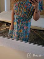 img 1 attached to Stay Refreshed With TEMOFON Bohemian Floral Print Maxi Dress - Perfect For Summer! review by Cody Bowie
