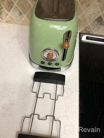 img 5 attached to CROWNFUL 2-Slice Toaster, Extra Wide Slots Toaster, Retro Stainless Steel With Bagel, Cancel, Defrost, Reheat Function And 6-Shade Settings, Removal Crumb Tray, Green