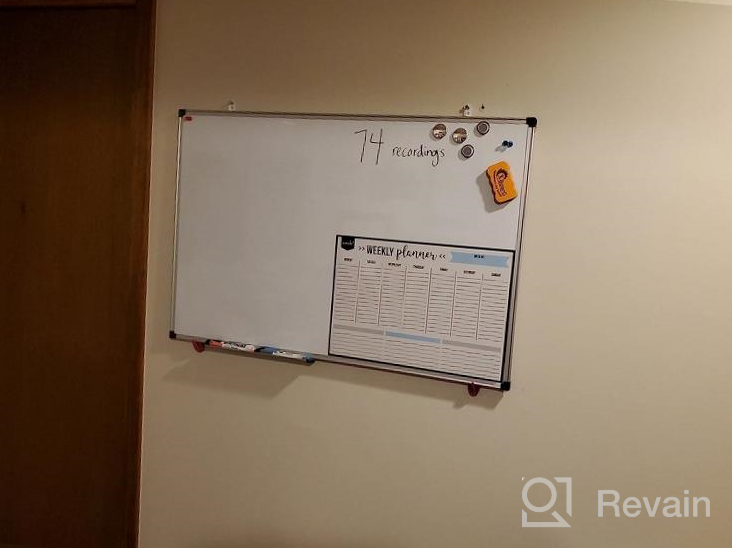 img 1 attached to Efficient Organization At Your Fingertips With XBoard Magnetic Whiteboard Set: 48 X 36 Dry Erase Board With Accessories! review by Jabari Campbell