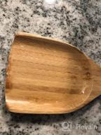 img 1 attached to Upgrade Your Cooking Game With ZZQ'S Bamboo Spatula Set - Perfect For Non Stick Cookware - Pack Of 2 review by David Hansen