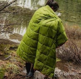 img 6 attached to Stay Warm And Cozy On Your Next Adventure With The Oceas Outdoors Puffy Camping Blanket - Water And Wind Resistant, Lightweight And Packable!