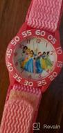 img 1 attached to Disney Kids' W001990 Princess Time Teacher Watch: Fun & Educational Pink Nylon Band review by Todd Raynie