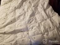 img 1 attached to All-Season King Size Goose Down Comforter Quilts With 100% Cotton Shell, Crown Design, 8 Tabs, And Down-Proof Material: Perfect Duvet Insert By SHEONE review by Wayne Flores
