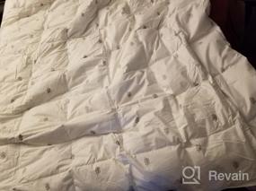 img 8 attached to All-Season King Size Goose Down Comforter Quilts With 100% Cotton Shell, Crown Design, 8 Tabs, And Down-Proof Material: Perfect Duvet Insert By SHEONE
