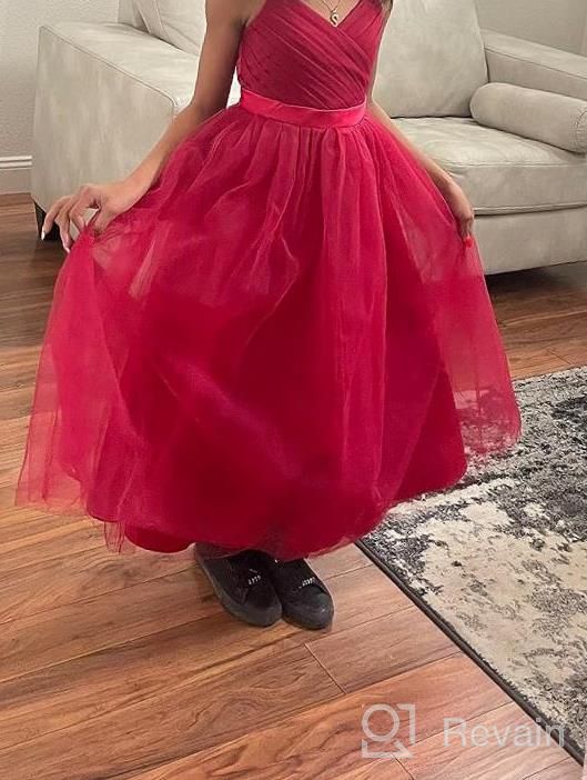 img 1 attached to Stunning Sleeveless Embroidered Princess Dresses For Girls: NNJXD'S Prom Ball Gown Collection review by Tamara Pyle