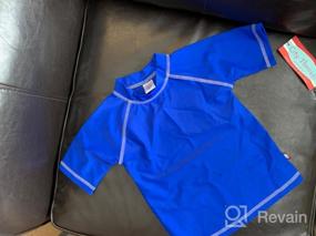 img 5 attached to REMEETOU Boys' Clothing and 👕 Swimwear: Quick-Dry Short Sleeve Black Rashguard